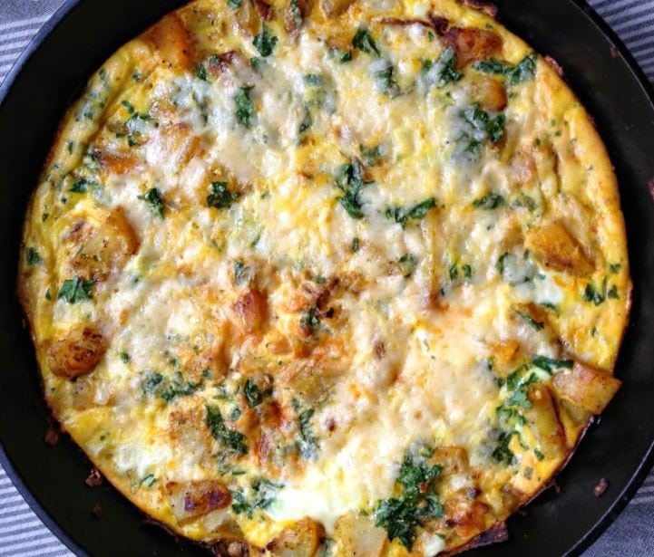 Potato Frittata With Extra Virgin Olive Oil For Mother's Day