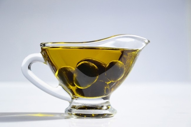 Shot Of Olive Oil In The Morning