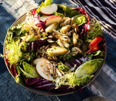 Brussel Sprout Salad With Extra Virgin Olive Oil