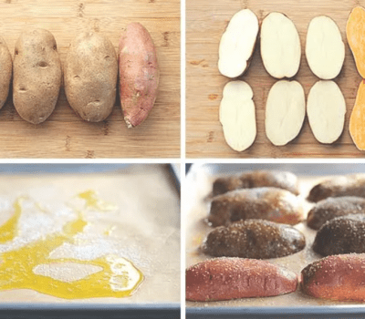 Quick Baked Potatoes With Extra Virgin Olive Oil