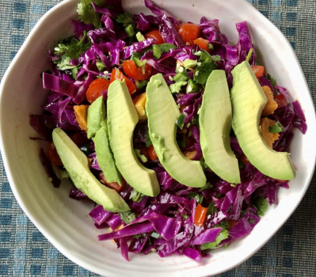 Purple Cabbage Behl Salad